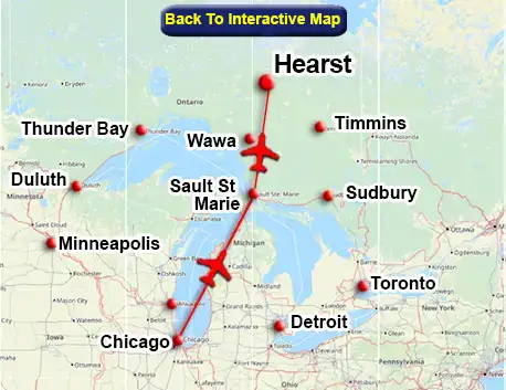 Fly From Chicago to Hearst